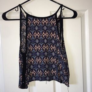 Kaleidoscope cropped tank top